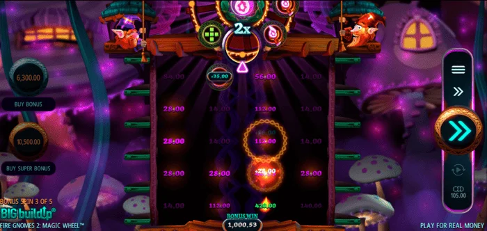 Fire Gnomes 2 Magic Wheel - Freispiel-Raster mit aktiven Rollen